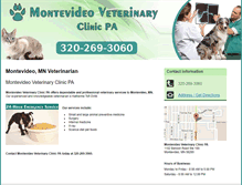 Tablet Screenshot of montevideoveterinaryclinic.com